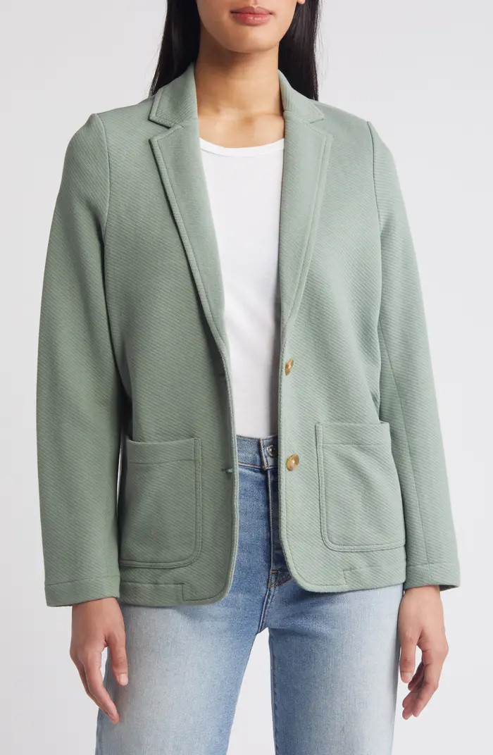 Caslon® Relaxed Knit Blazer | Nordstrom | Nordstrom