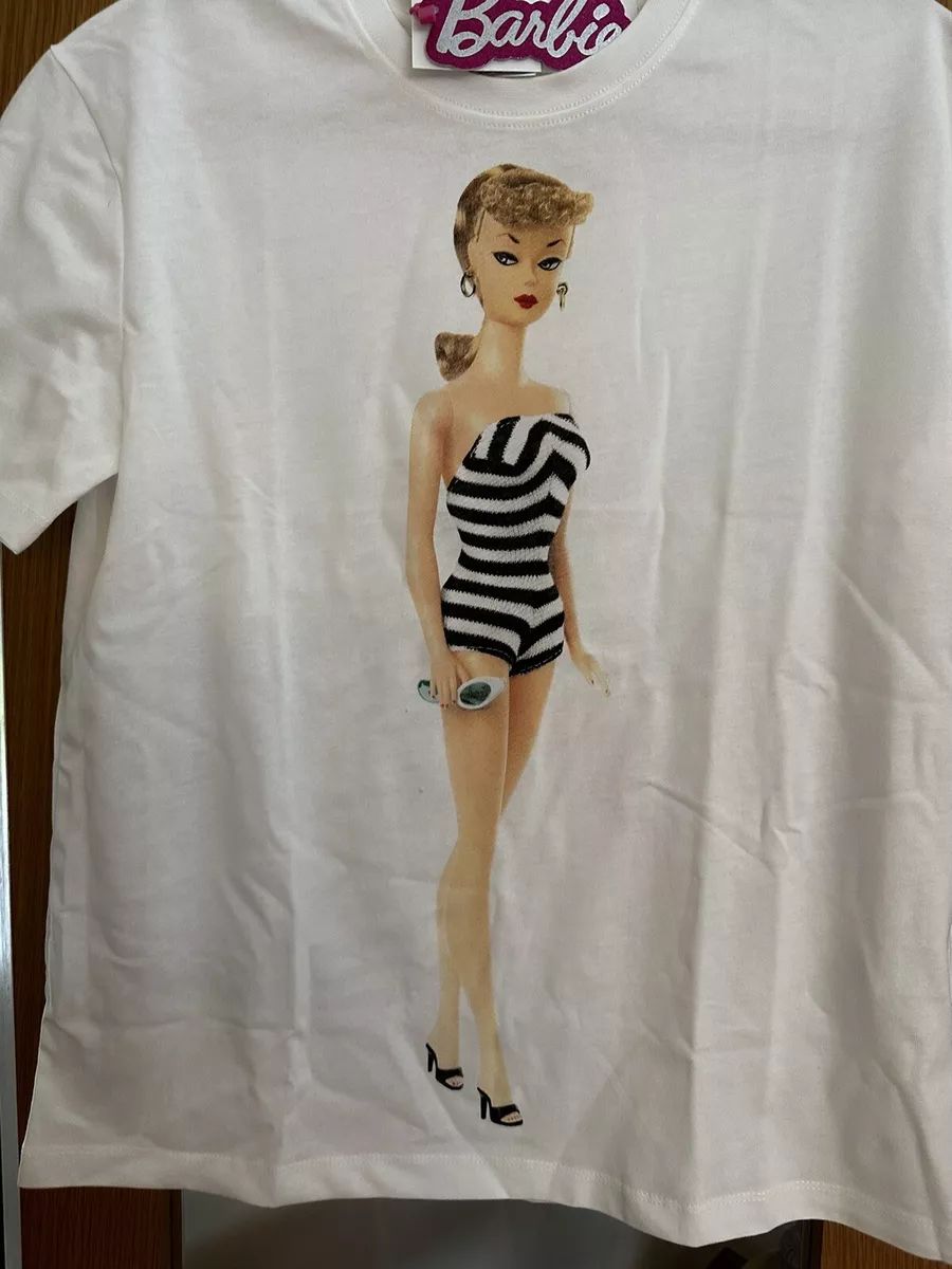 Zara x Barbie The Movie Barbie Swimsuit Icon T-shirt Size L Limited Edition Fab  | eBay | eBay US