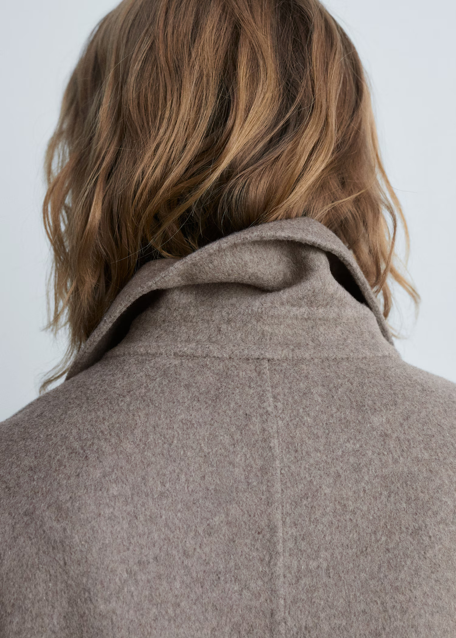 Handmade oversized wool coat - Women | MANGO USA | Mango (US/MX/AU)