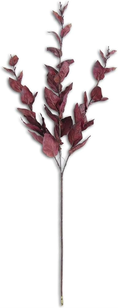 Two-Tone Basil Leaves Spray Burgundy, 28 Inch | Amazon (US)