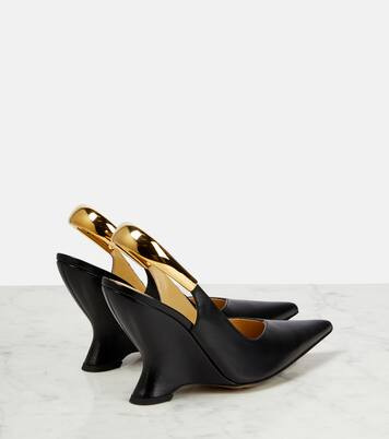 Punta leather slingback pumps | Mytheresa (UK)