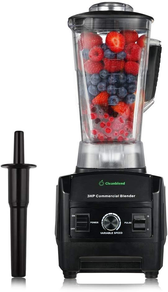Cleanblend Commercial Blender with 5-Year Full Warranty - 1800W, 3HP, 64oz High-Performance Profe... | Amazon (US)