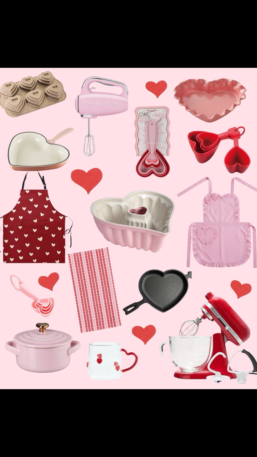 Valentines baking supplies ❤️ The cutest aprons, pans, and cooking items perfect for Galentine’s day too! 💕

#LTKValentine #LTKfoodie #LTKHome