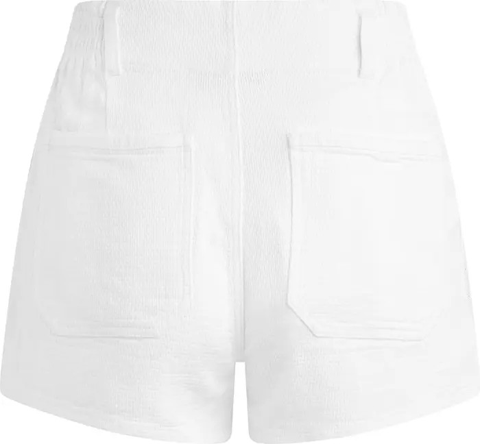 The Arlo High Waist Textured Denim Shorts | Nordstrom