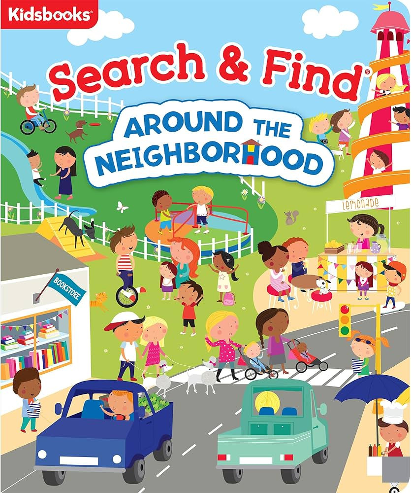 Search & Find: Around the Neighborhood – Hidden Object Picture Puzzle Book for Kids | Boost Foc... | Amazon (US)
