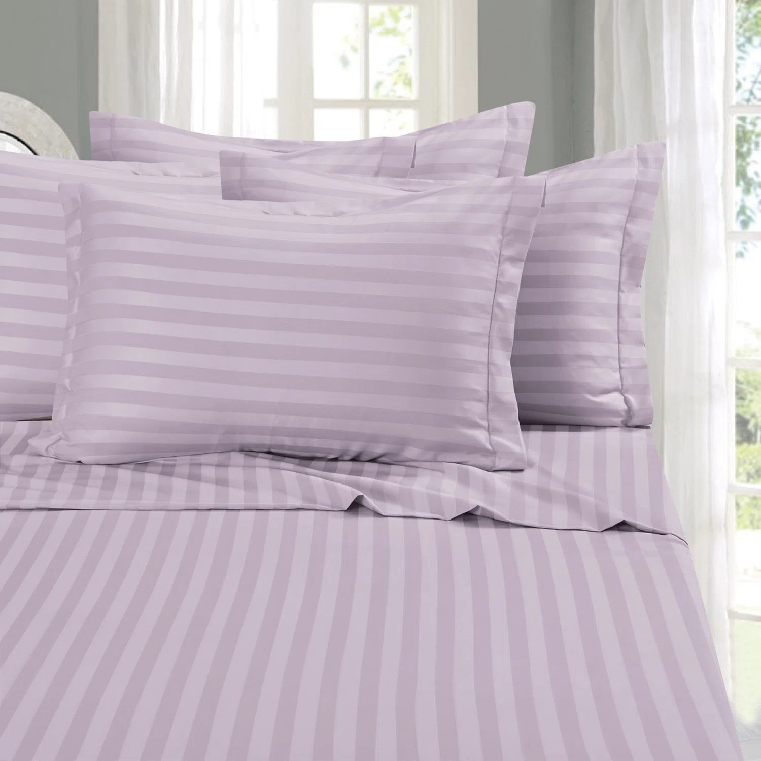 ELEGANT COMFORT Fade Resistant Striped Sheet Set & Reviews | Wayfair | Wayfair North America