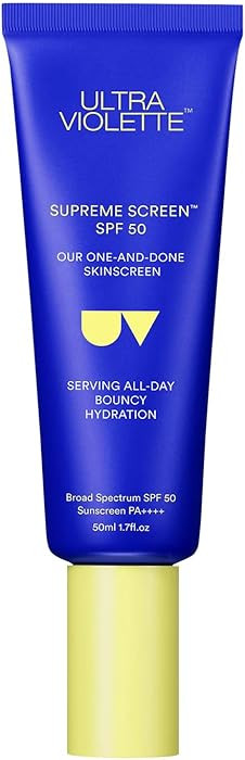 Ultra Violette Supreme Screen SPF 50 Skinscreen Facial Sunscreen Moisturizer and Primer, 1.76 oz | Amazon (US)