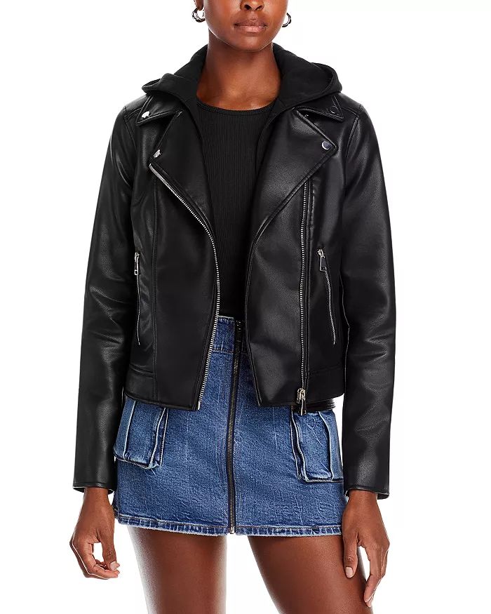 Hooded Faux Leather Jacket - 100% Exclusive | Bloomingdale's (US)