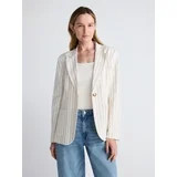 Scoop Women’s and Women's Plus Linen Blend Blazer, Sizes XS-4X | Walmart (US)