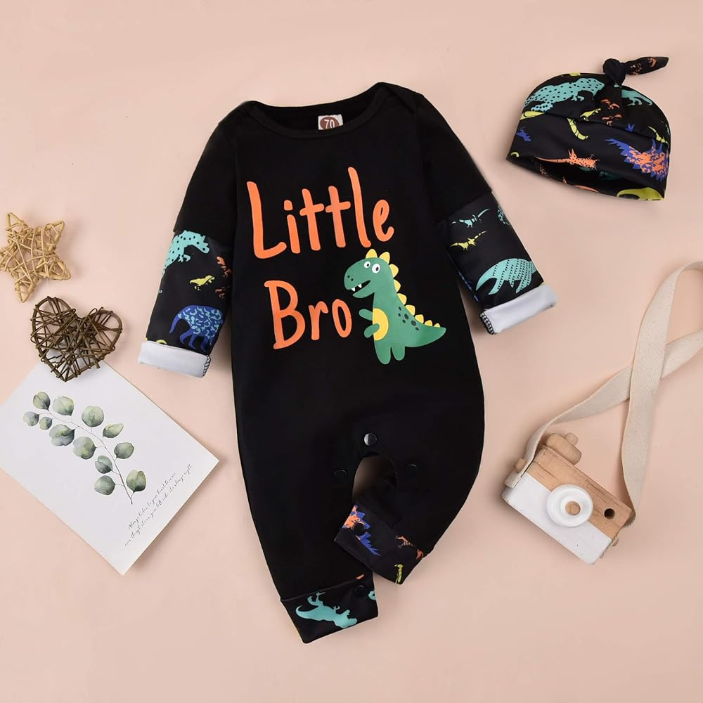 Aalizzwell Infant Baby Romper Jumpsuit Toddler Pants Set Brother Matching Outfits Boys Clothes | Amazon (US)