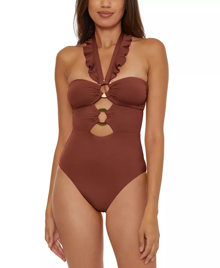 Women's Buckle-Up One-Piece Swimsuit | Macy's