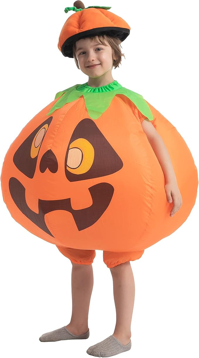 Spooktacular Creations Inflatable Halloween Costume Child Pumpkin Costume with a Hat Inflatable P... | Amazon (US)