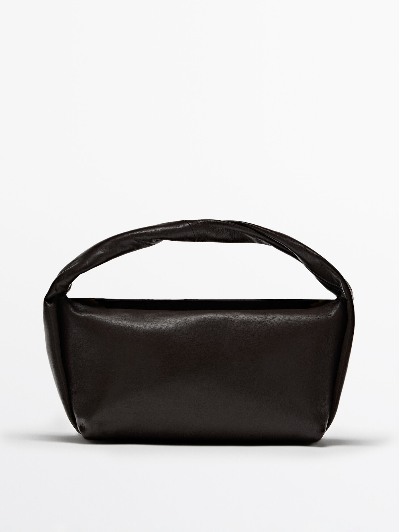 Nappa leather croissant bag | Massimo Dutti US