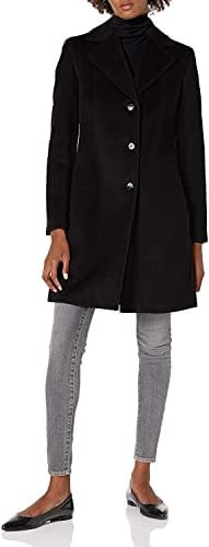 Calvin Klein Womens Classic Cashmere Wool Blend Coat | Amazon (US)