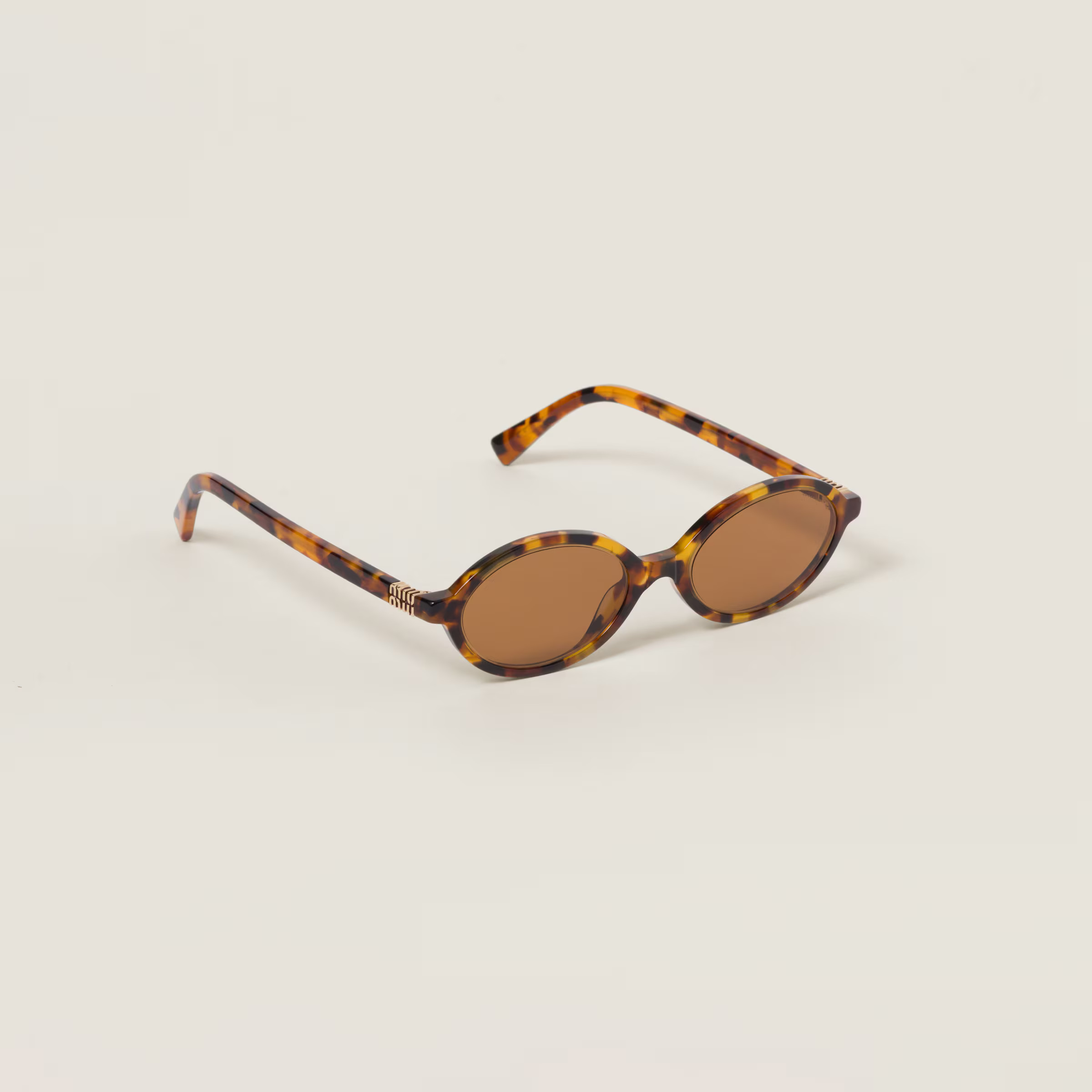 Camel Beige Lenses Miu Regard Sunglasses | Miu Miu | Miu Miu US