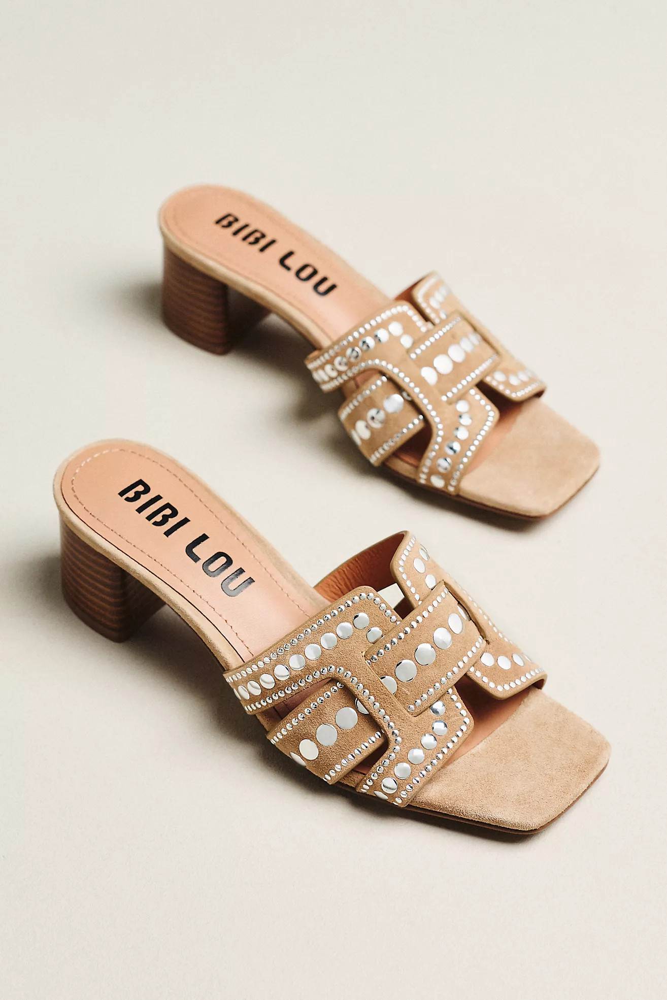 Bibi Lou Holly Studded Heels | Anthropologie (US)