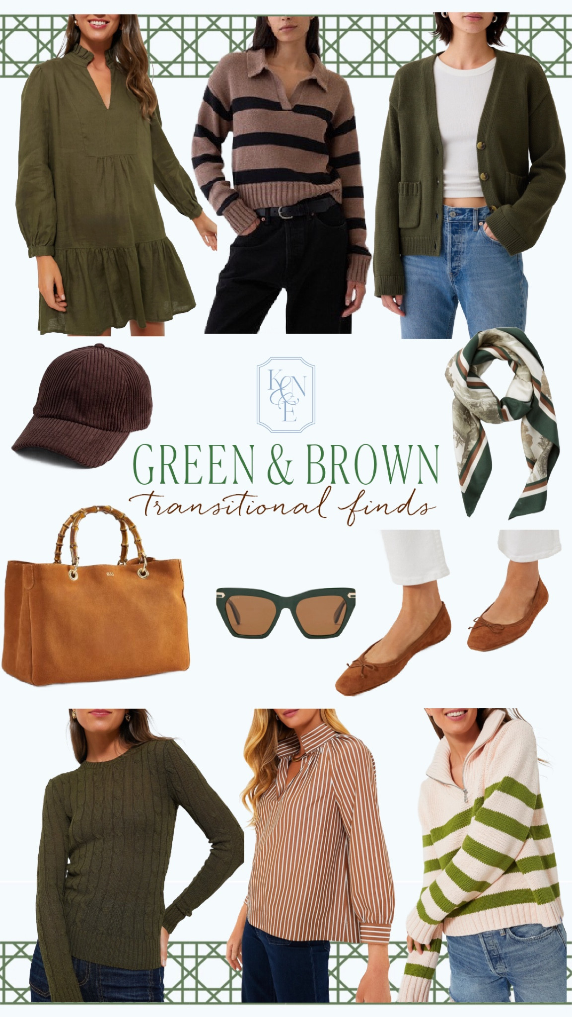 August & September earth tones to build your fall outfit wardrobe 💚🤎💚🤎

#LTKOver40 #LTKItBag #LTKSaleAlert