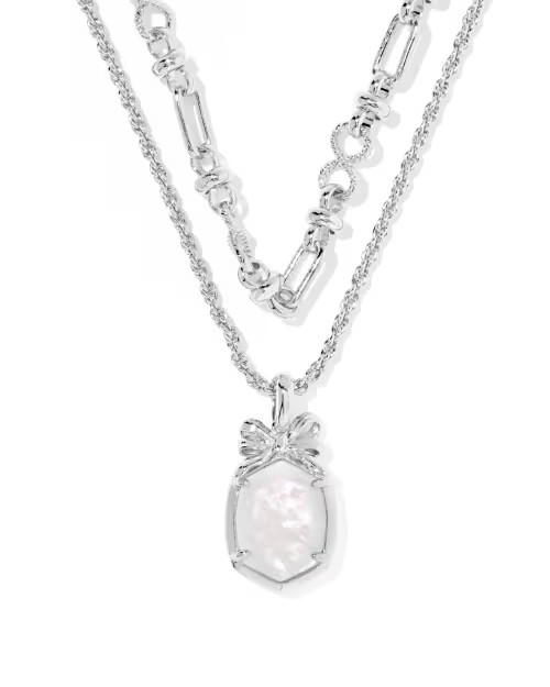 Daphne Bow Silver Multi Strand Necklace | Kendra Scott