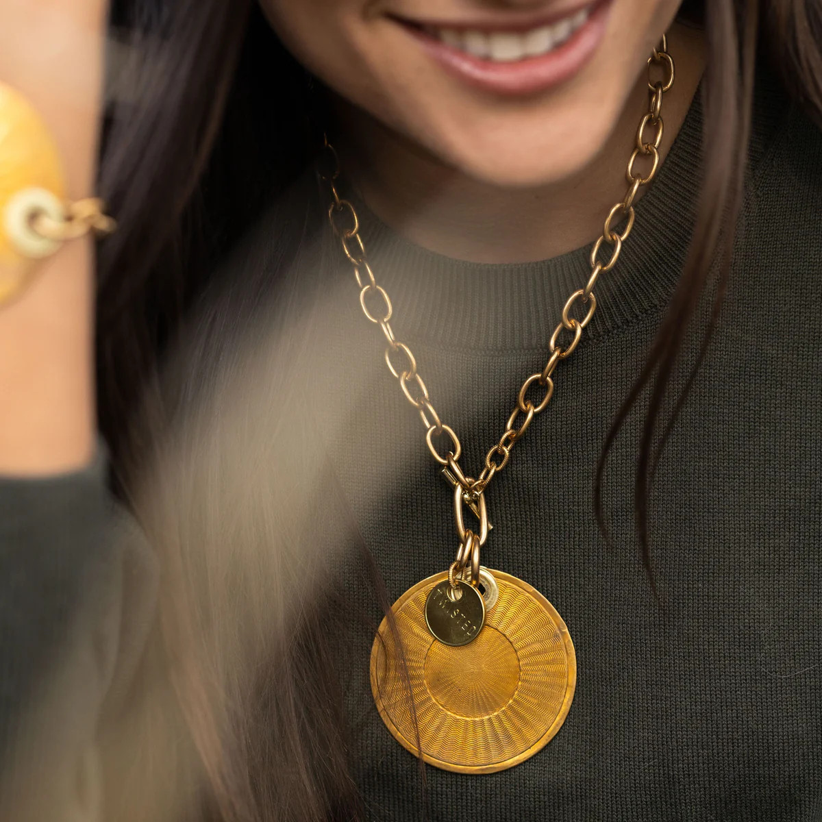 RAYS Necklace | Twisted Silver