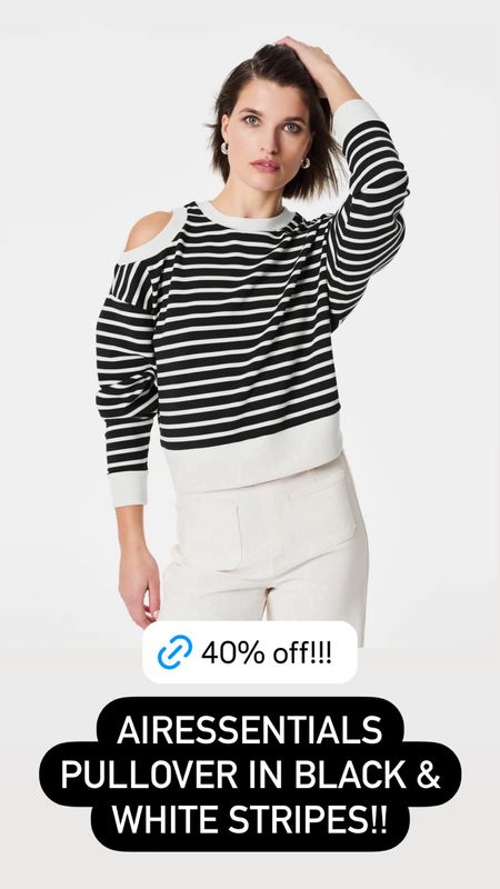 Spanx sale! AirEssentials striped pullover 40% off 

#LTKFindsUnder100 #LTKSaleAlert