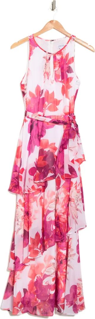 Floral Keyhole Tiered Maxi Dress | Nordstrom Rack