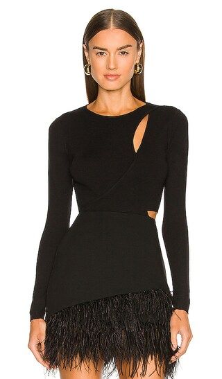 Pierson Sweater Bodysuit in Black | Revolve Clothing (Global)