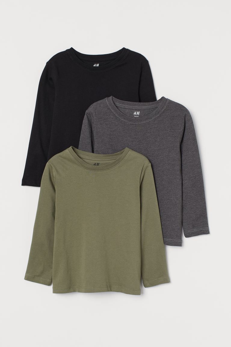 3-pack Jersey Shirts | H&M (US + CA)