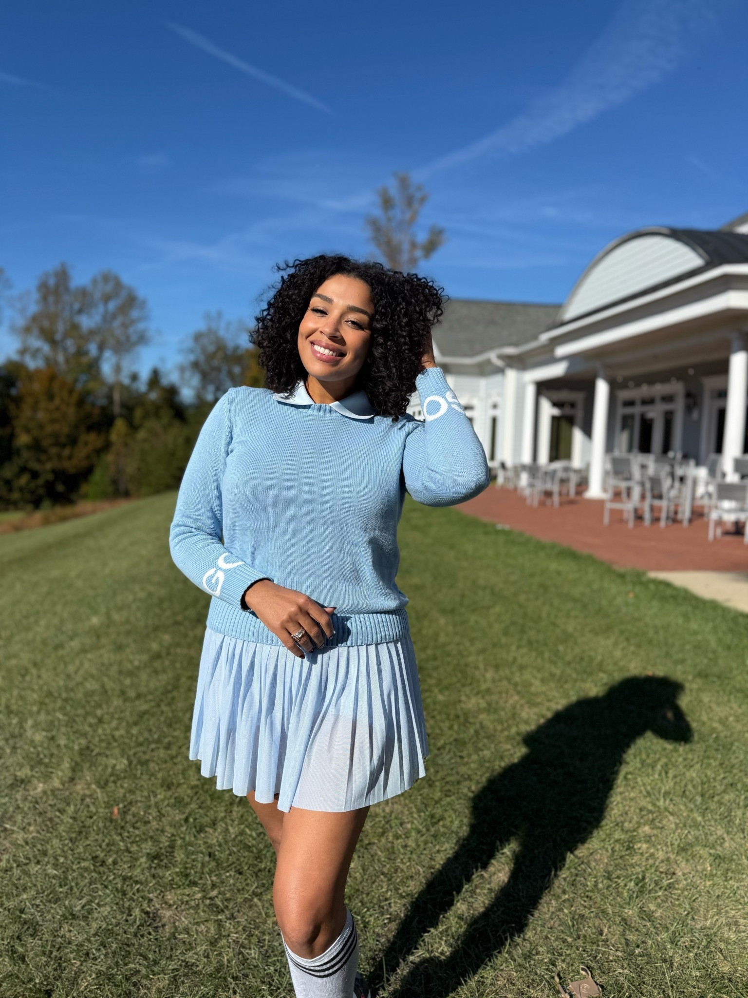 Baby blue golf ootd 

#LTKMidsize #LTKStyleTip #LTKActive