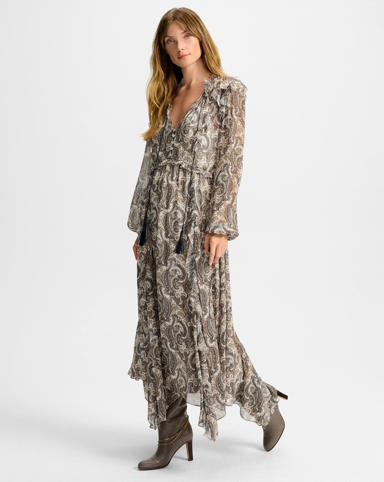 Lilith Silk Maxi Dress | Veronica Beard