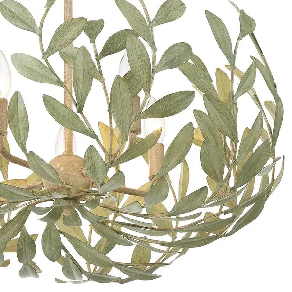 Broche 5 Light Champagne Green Tea Chandelier | Bed Bath & Beyond