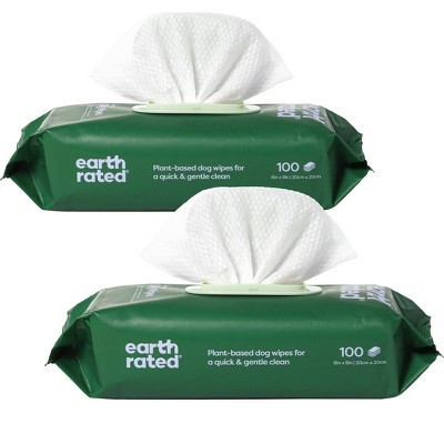 Earth Rated 2 Pack/100ct Each Plant-Based Grooming Dog Wipes - Lavender | Target