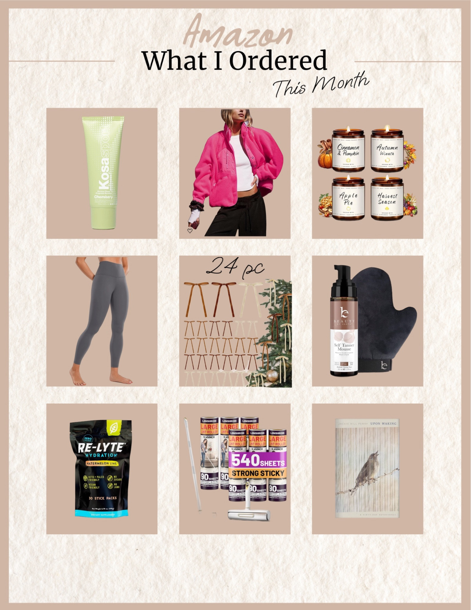 What I ordered on Amazon this month 

#LTKGiftGuide #LTKFindsUnder50 #LTKFindsUnder100