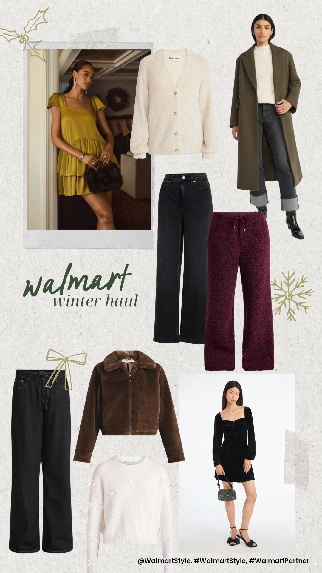 @WalmartStyle, #WalmartStyle, #WalmartPartner
Winter holiday style haul from Walmart


#LTKSeasonal #LTKHoliday #LTKMidsize