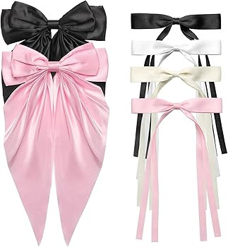 Etercycle 6 PCS Hair Bows Clips for Women – Adorable Long Tail Hair Tassel Ribbons Ties Fabric ... | Amazon (US)