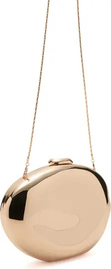 Metallic Oval ClutchMANGO | Nordstrom