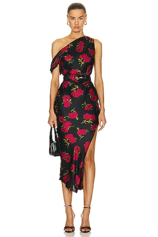 Calantha Off Shoulder Midi Dress | FWRD 