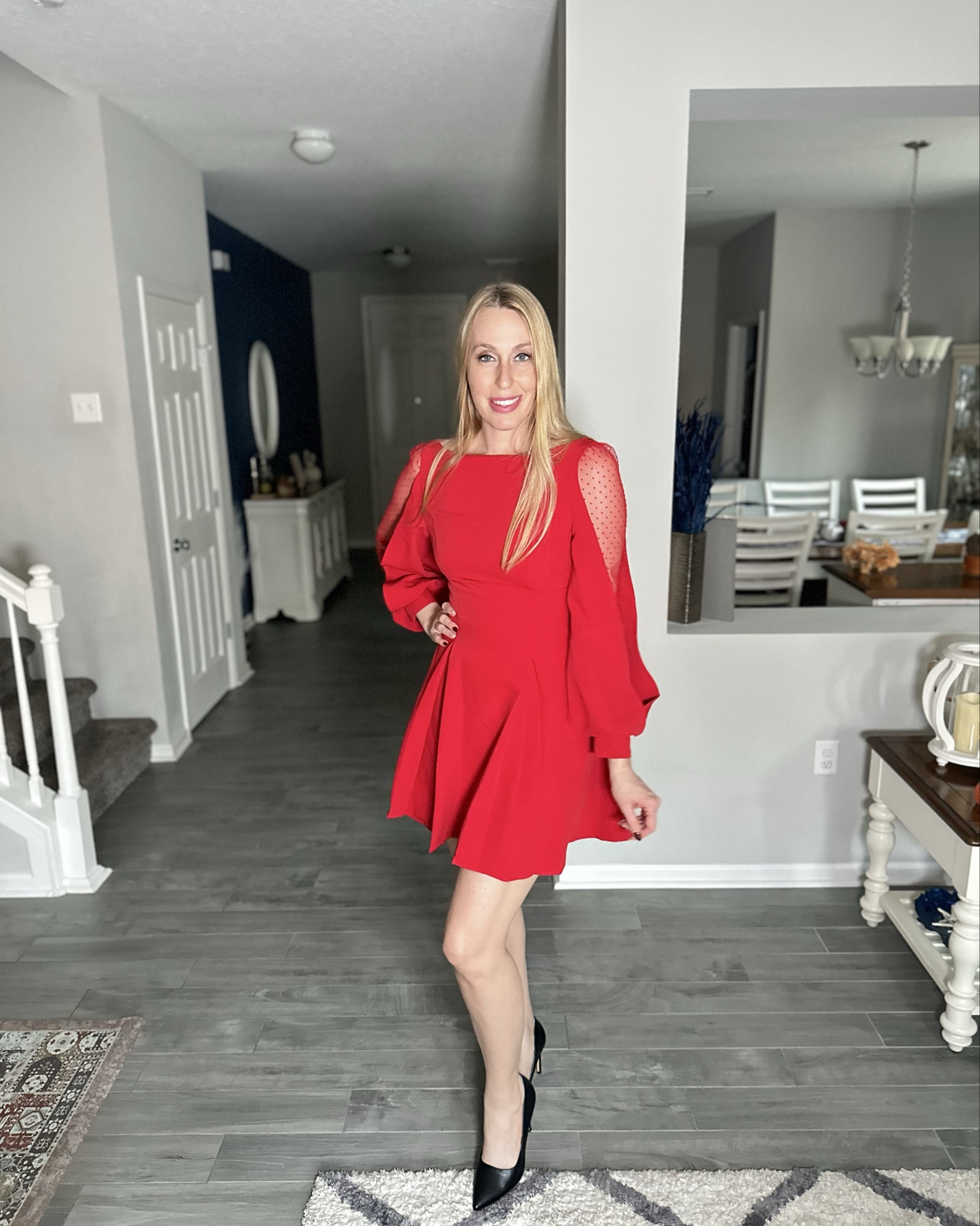 Cute red holiday dress
❤️ great for holiday parties and dinners
❤️ wearing size small, fits true to size

#LTKFindsUnder100 #LTKStyleTip #LTKFindsUnder50
