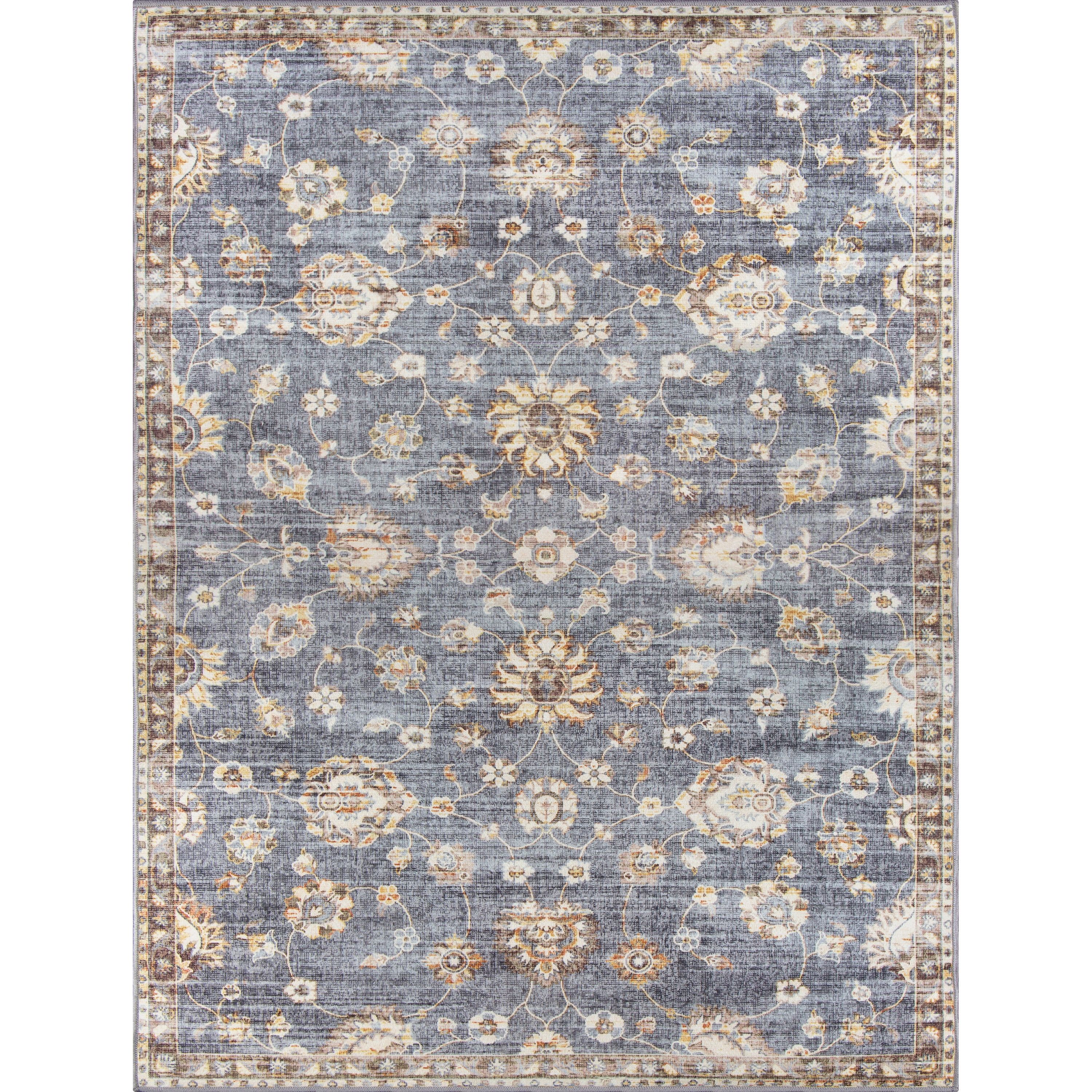 Mainstays Contabria Gray, Area Rug, 4'11" x 6'6" - Walmart.com | Walmart (US)