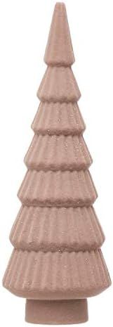 Creative Co-Op 2-1/2" Round x 8" H Flocked Resin Tree, Pink Figures and Figurines, Multi | Amazon (US)