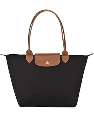 Women's Nylon Tote Bag, Large Capacity Waterproof Shoulder Bags, Spacious Handbag with Metal Zipp... | Amazon (US)