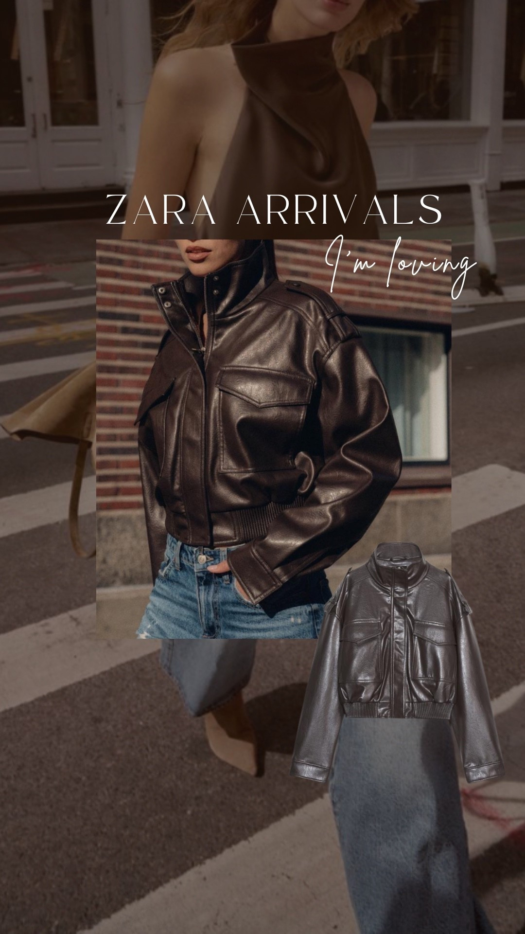 Faux leather bomber is back in stock! Zara find under $100 

#LTKSeasonal #LTKStyleTip #LTKFindsUnder100