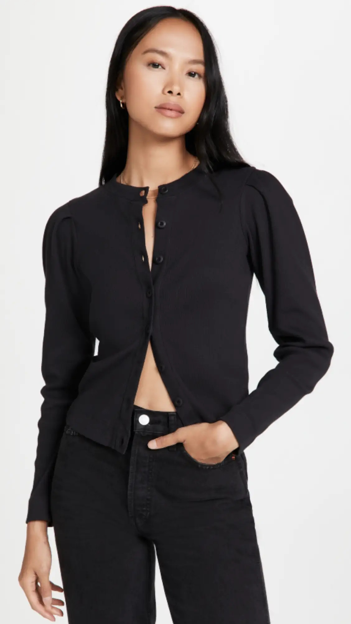AMO Puff Sleeve Cardigan | Shopbop | Shopbop