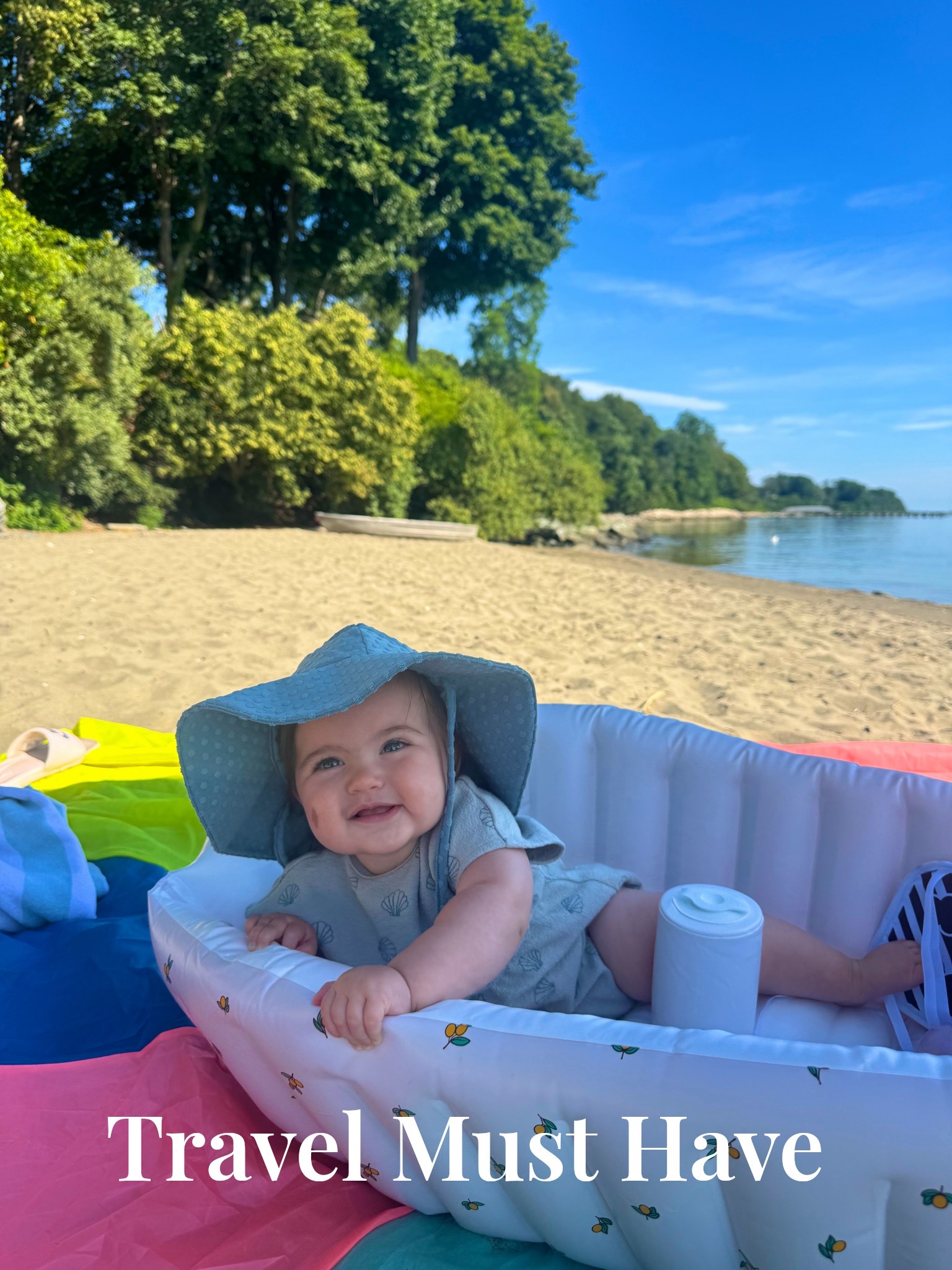 This inflatable tub is the BEST! We use it for baths, the beach & the pool. Make sure you get the mini portable pump too. 

#LTKFamily #LTKTravel #LTKBaby