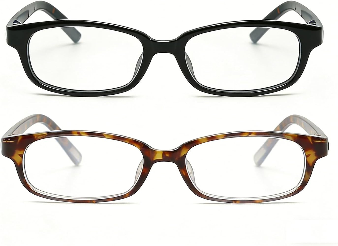 HJSTES Retro Clear Rectangle Glasses for Women Men Fake Blue Light Blocking Lens Narrow Frame Non... | Amazon (US)