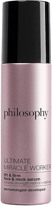 philosophy ultimate miracle worker lift & firm face & neck serum – with encapsulated retinol & ... | Amazon (US)