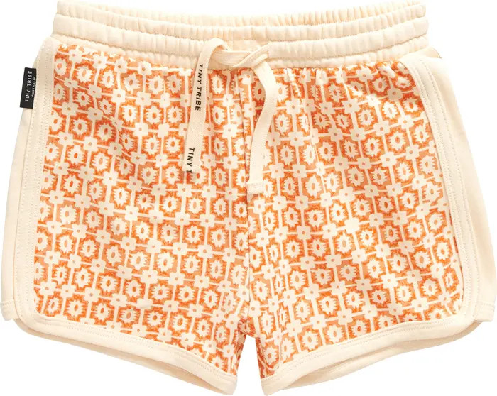 TINY TRIBE Kids' Floral Cotton Drawstring Shorts | Nordstrom | Nordstrom