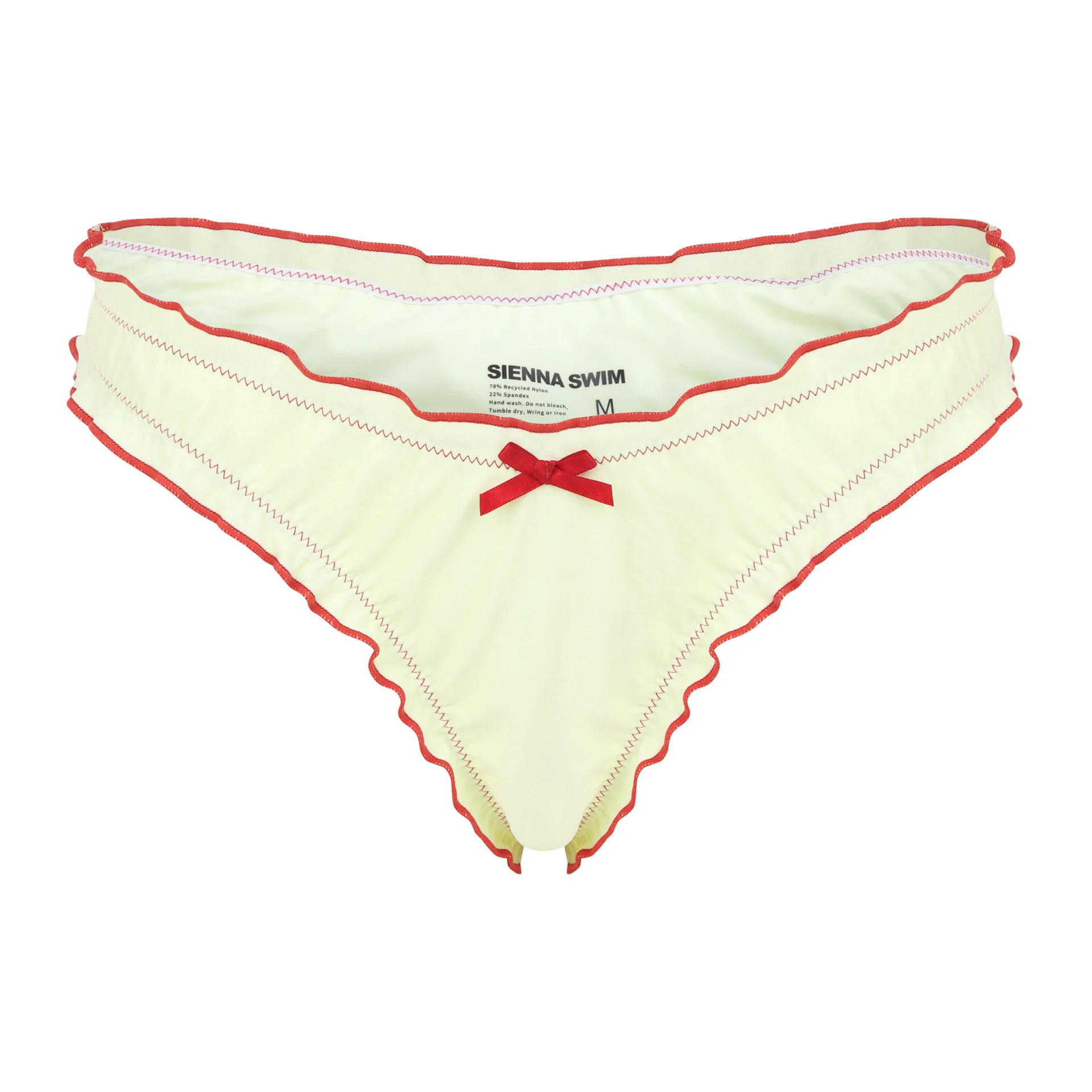 Bows Bottom - Cream with cherry bows | Sienna Swim