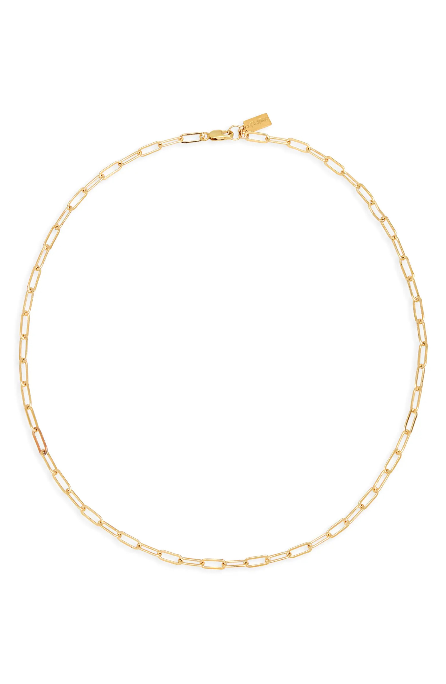 Set & Stones Kenny Paperclip Link Necklace | Nordstrom | Nordstrom