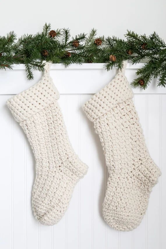 Classic Crochet Christmas Stocking  Made to Order order for - Etsy | Etsy (US)
