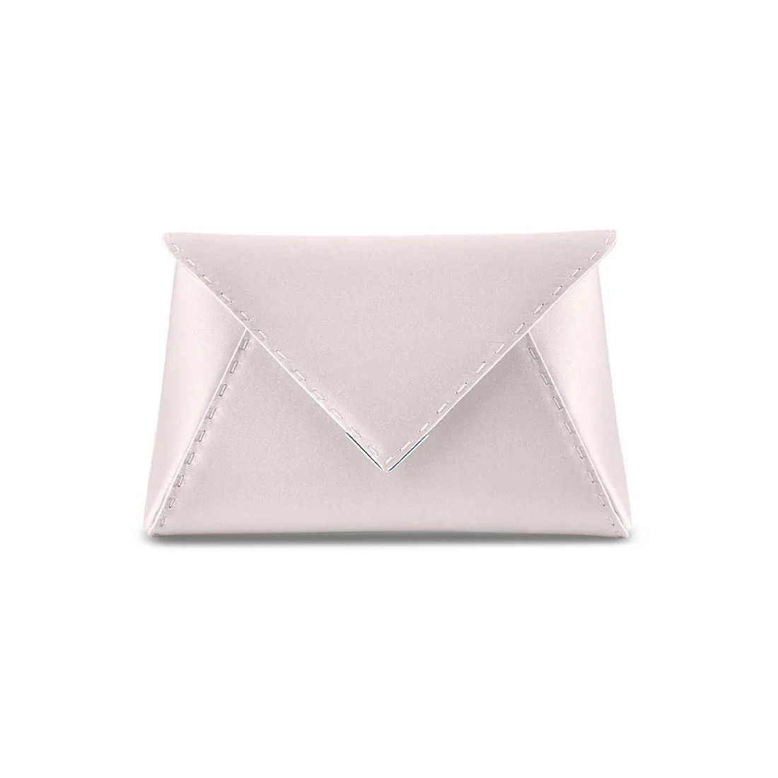 Lee Pouchet Small in Bone Satin | Over The Moon